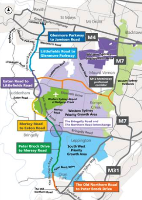 Western Sydney Infrastructure Map