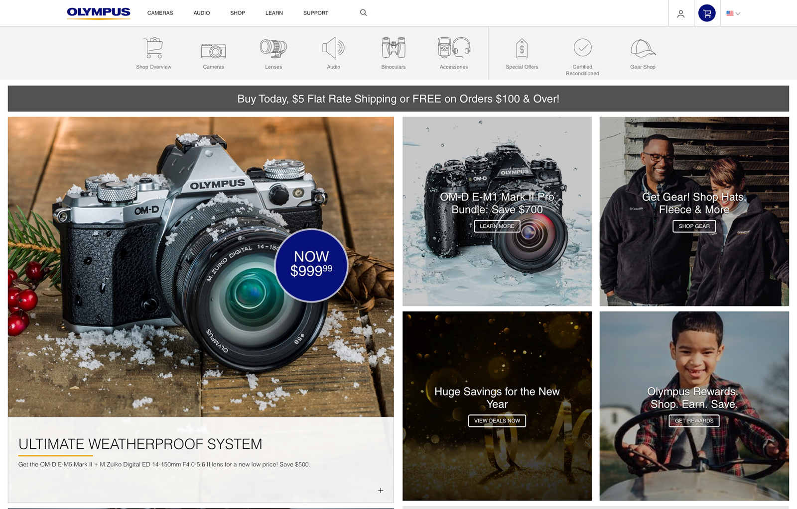 Portrait of Olympus Magento Store