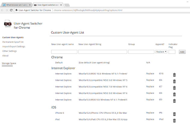 Portrait of User Agent