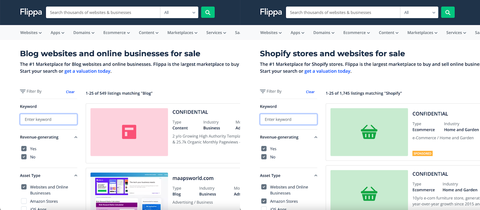 Portrait of Flippa Templated Landing Pages