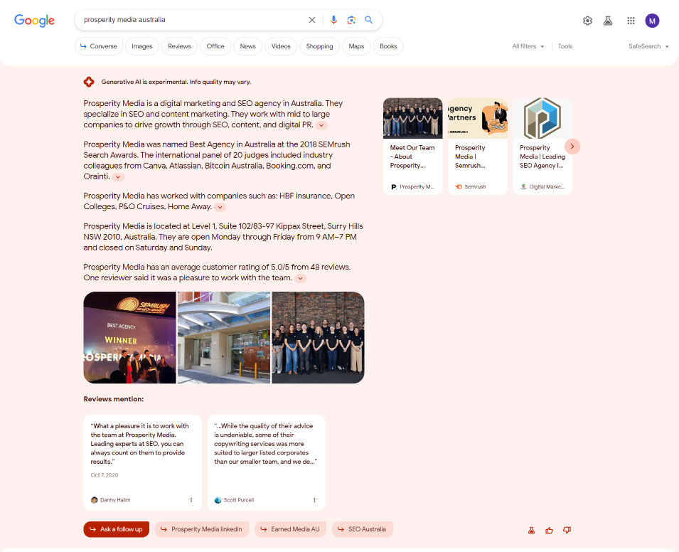 Portrait of Sge Branded Searches
